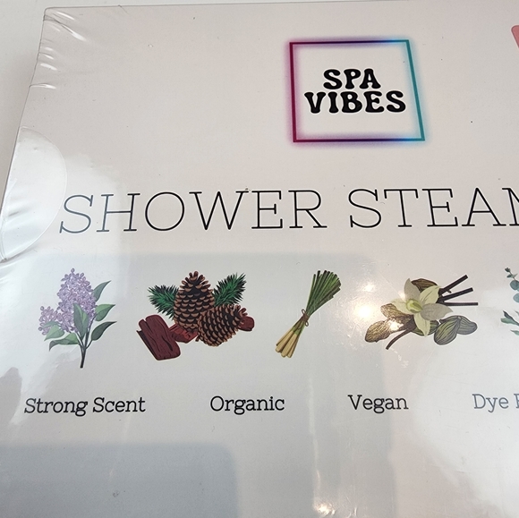 Spa Shower Steamer Organic Vegan Dye Free Long Lasting Scent Sealed Package - Picture 10 of 10